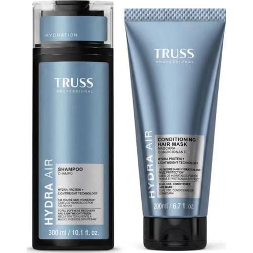 Kit Truss Hydra Air Shampoo 300ml + Máscara 200ml - Frasco e Bisnaga