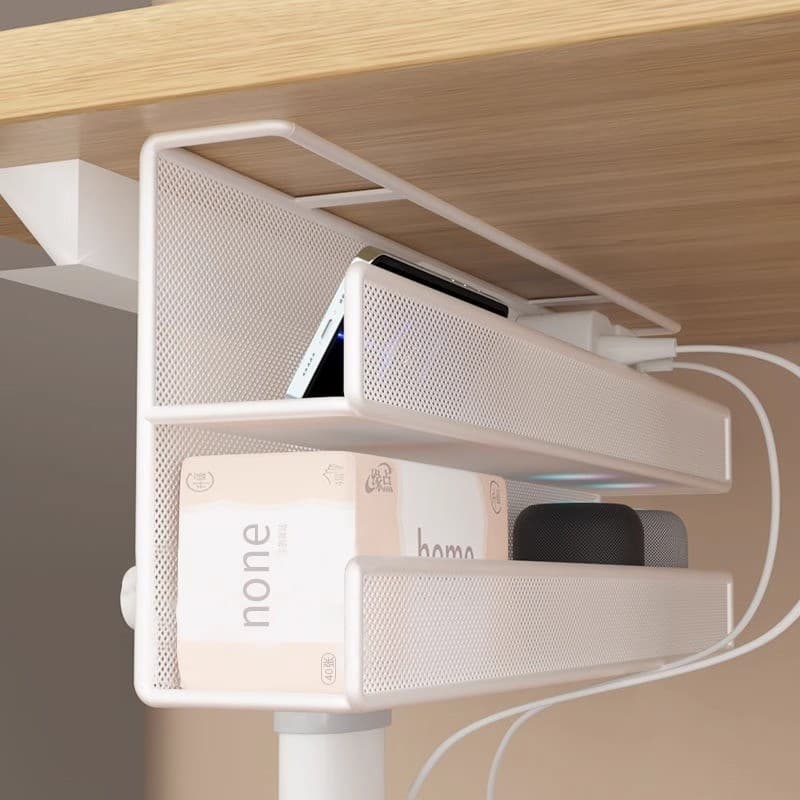 Organizador de cabos de mesa sem perfuração, soquete de linha oculta, organizador de linha de mesa