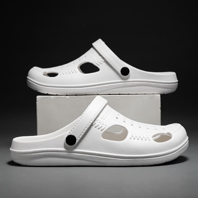 Caminhada de seda verão novo estilo sandálias brancas sapatos de praia masculinos tamanho grande 45 tamanho sapatos casu
