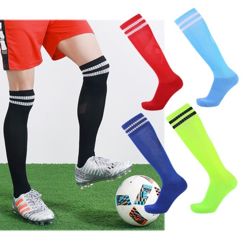 Adulto crianças meias de futebol meias masculinas meias de futebol antiderrapante meias esportivas treinamento sobre o j