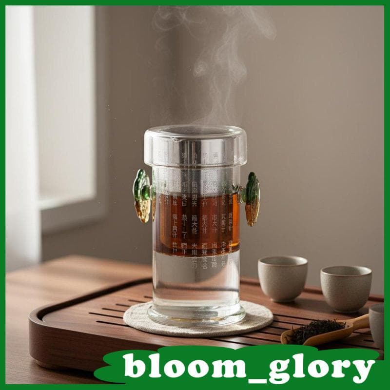[Bloom_glory] Bule Industrial De Borosilicato Chaleira Resistente Ao Calor Com Infusor Para Flores , Chá , Cozinha Domés