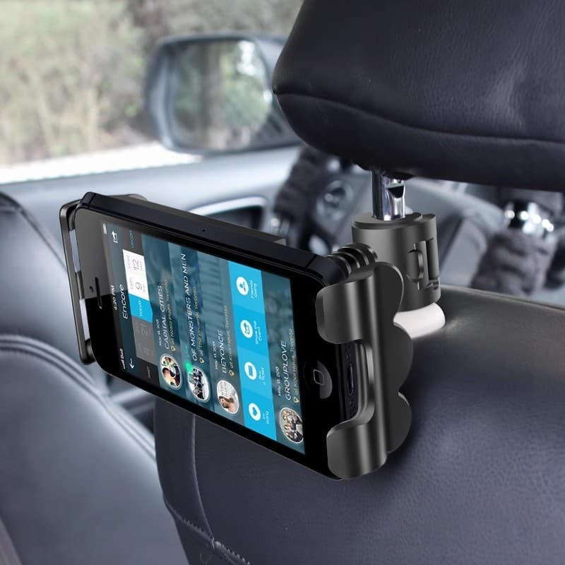 Multifuncional computador navegação retrátil cadeira de carro tubo redondo suprimentos bonito Tablet suporte do telefone