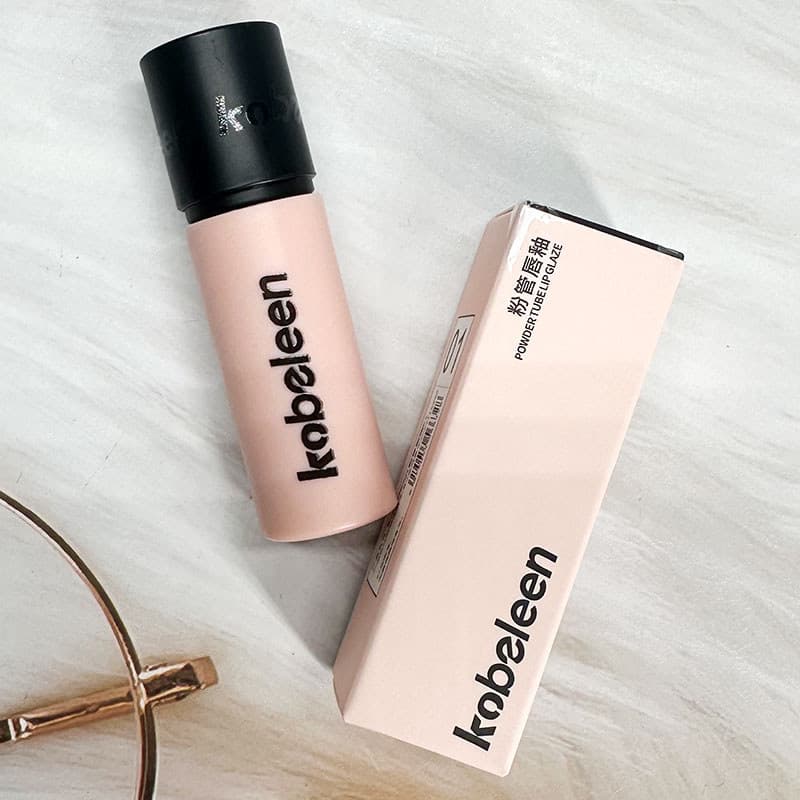 Kobeleen tubo de pó esmalte labial veludo névoa macia fosco estilo coreano concurso menina Natural clareamento lábio lam