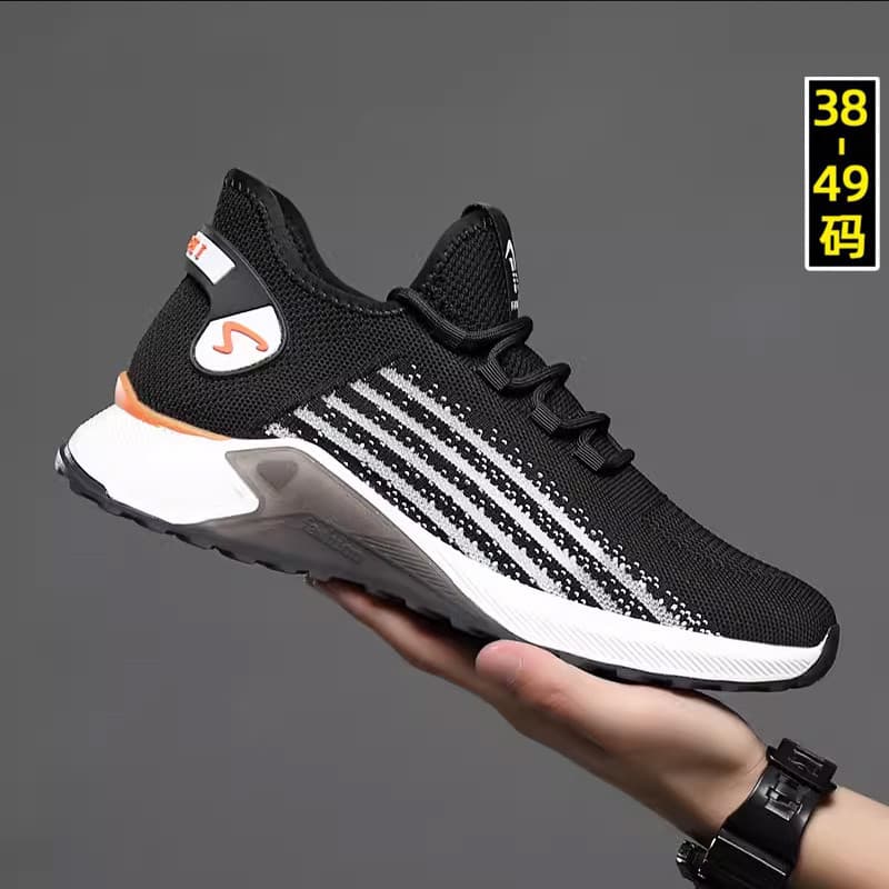 Sapatos masculinos 2025 novo estilo sapatos da moda tamanho grande 45 sapatos casuais malha 46 esportes 47 outono invern