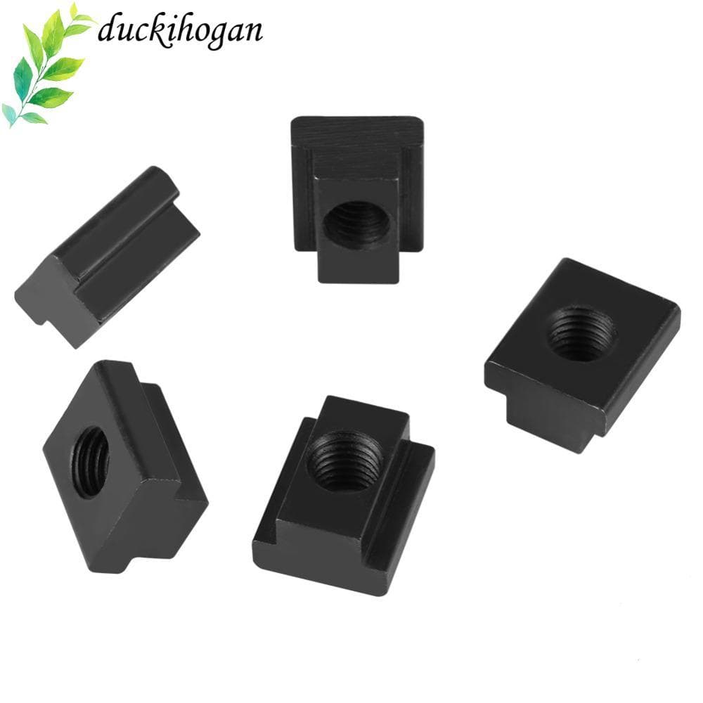 DUCKIHOGAN 5pcs Porcas De Slot T , Deslizantes De Óxido Preto Duráveis , Porca De Trilha Industrial