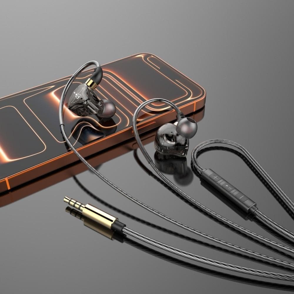 NEDFS Fone De Ouvido Com Fio Tipo C , Fones Intra-Auriculares Esportivos , Estéreo Baixo De 3.5 Mm Microfone E Música