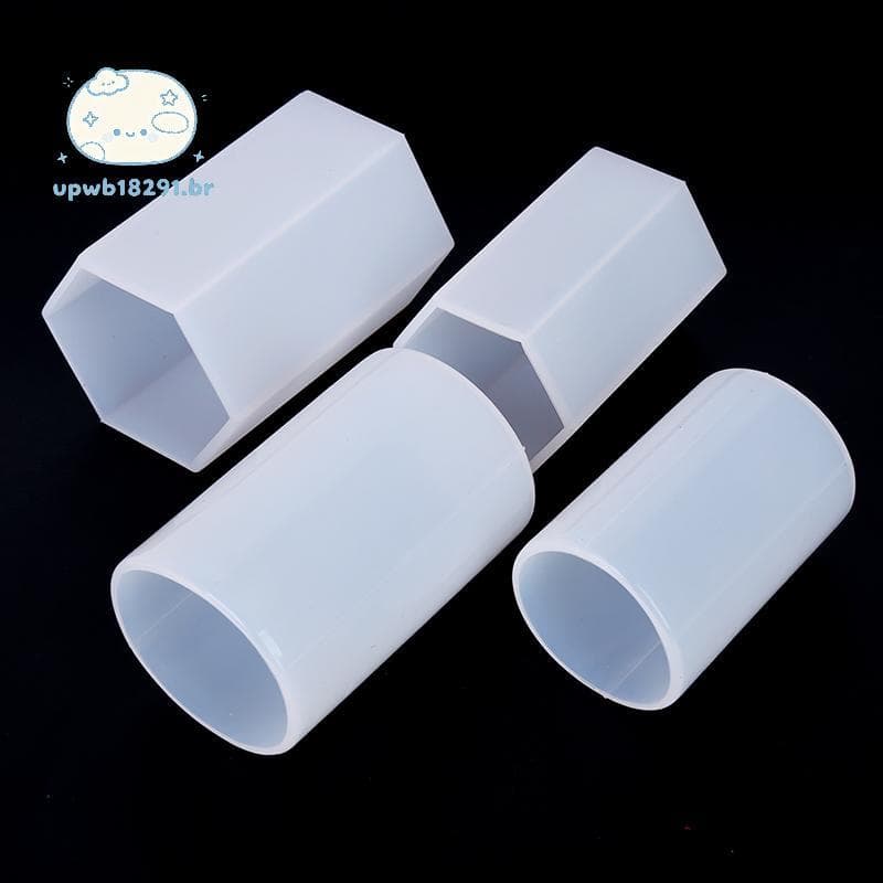 upwb Cilindro Hexágono Molde De Silicone Resina Jóias Fazendo Epóxi Artesanato DIY Ferramenta BR