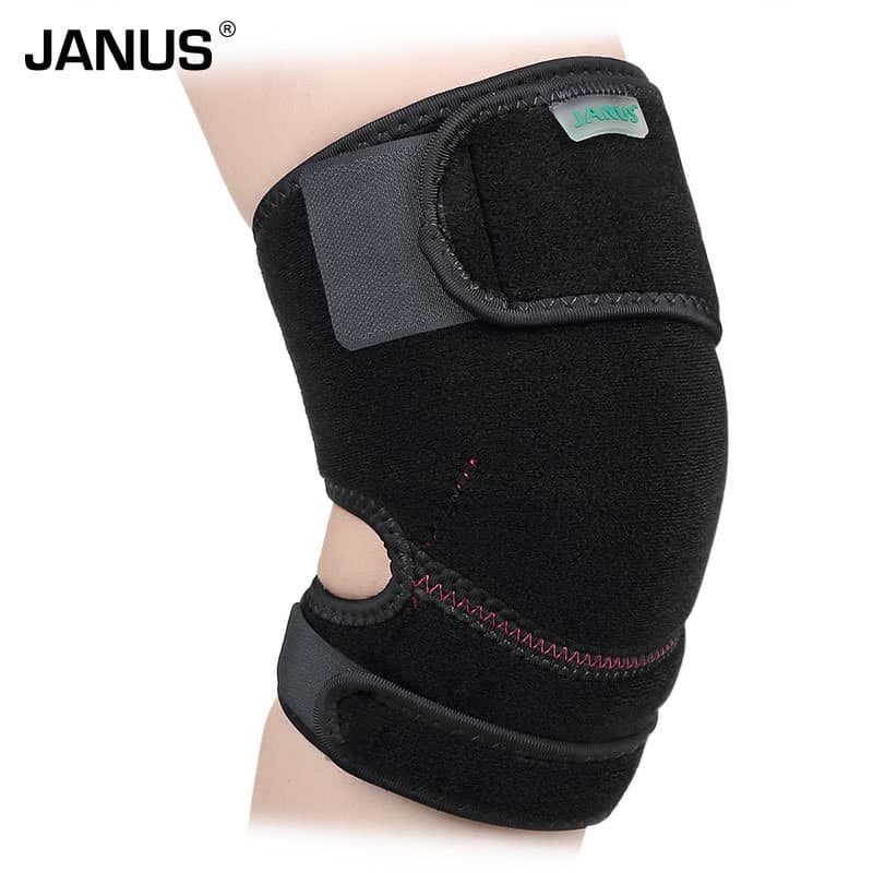 JANUS Enrolamento Respirável Ajustável Escalada Ao Ar Livre Basquete Esportes Leggings Quentes Joelheiras JA668