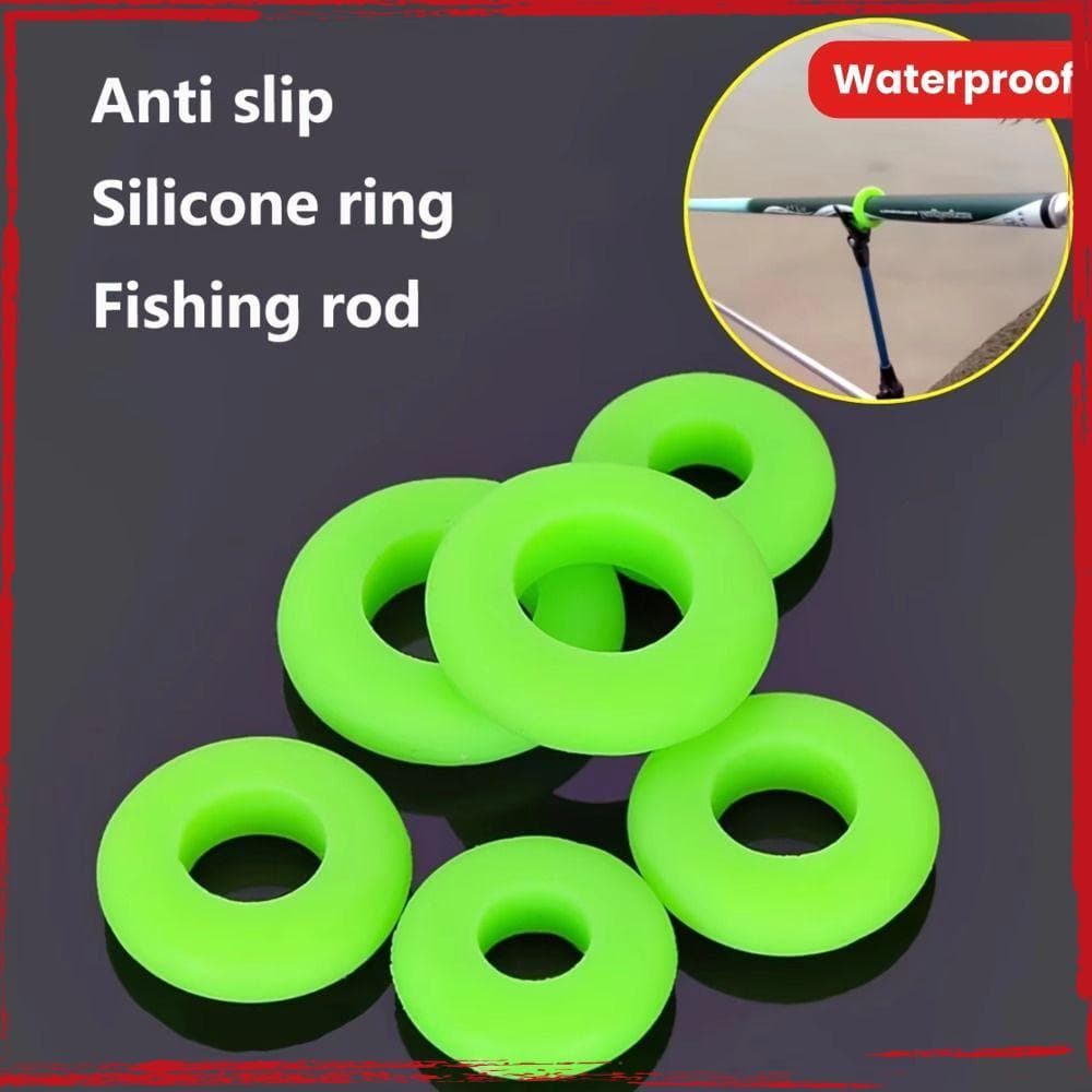 10 Unidades De Anel De Parada De Vara De Pesca , Rolha Antiderrapante De Alta Elasticidade , Silicone