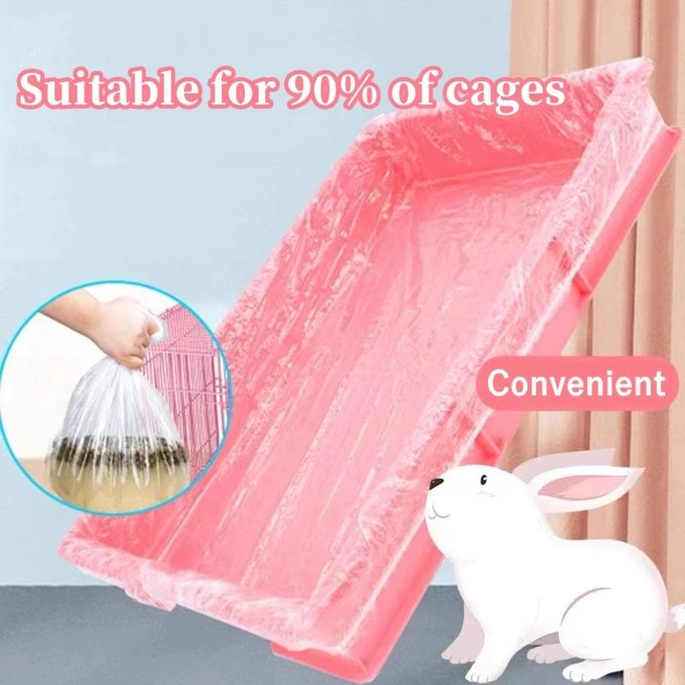 10pcs Tapete De Bandeja De Gaiola De Coelho , Capa Transparente Descartável Para Animais De Estimação Filme Elást