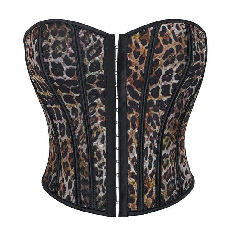 Corpete Bandeau Impresso Feminino Leopard