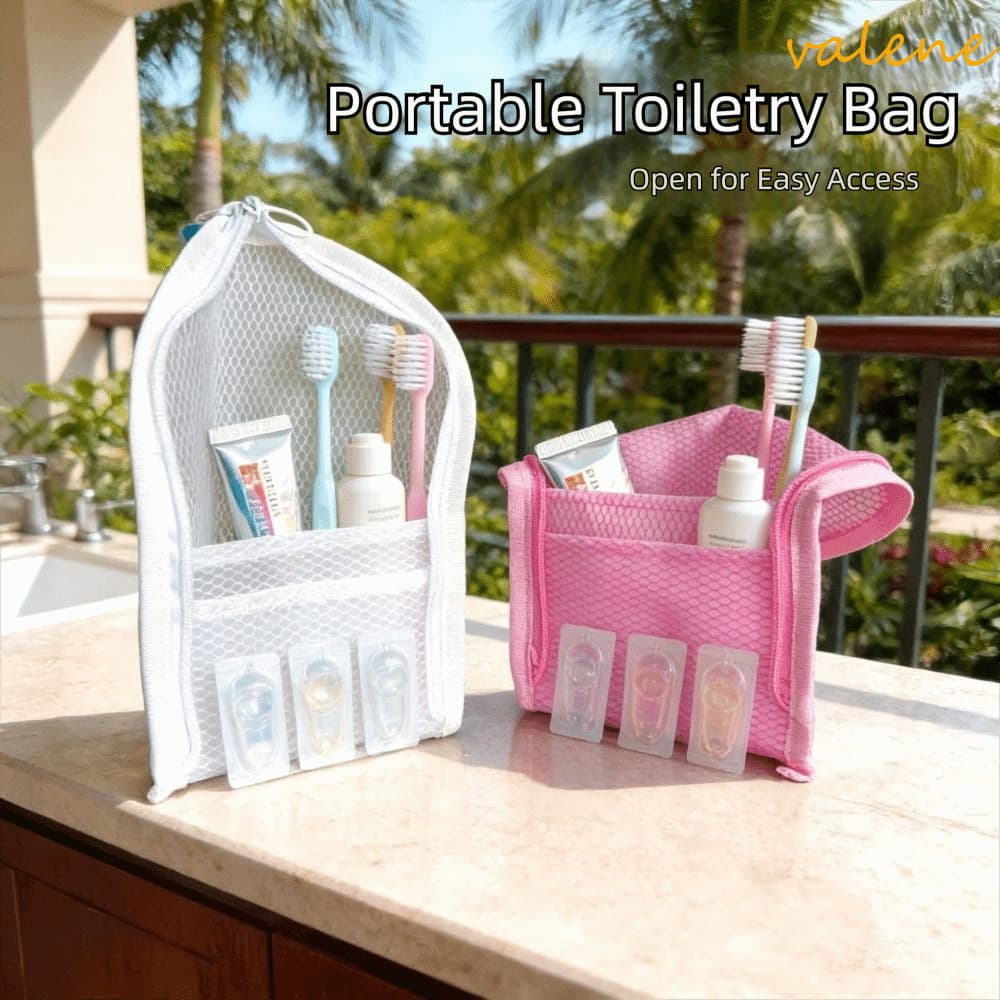 Bolsa Cosmética De PVC VALENE , De Higiene Pessoal Para Escova De Dentes À Prova D'água Com Design Vertical Lavagem Femi