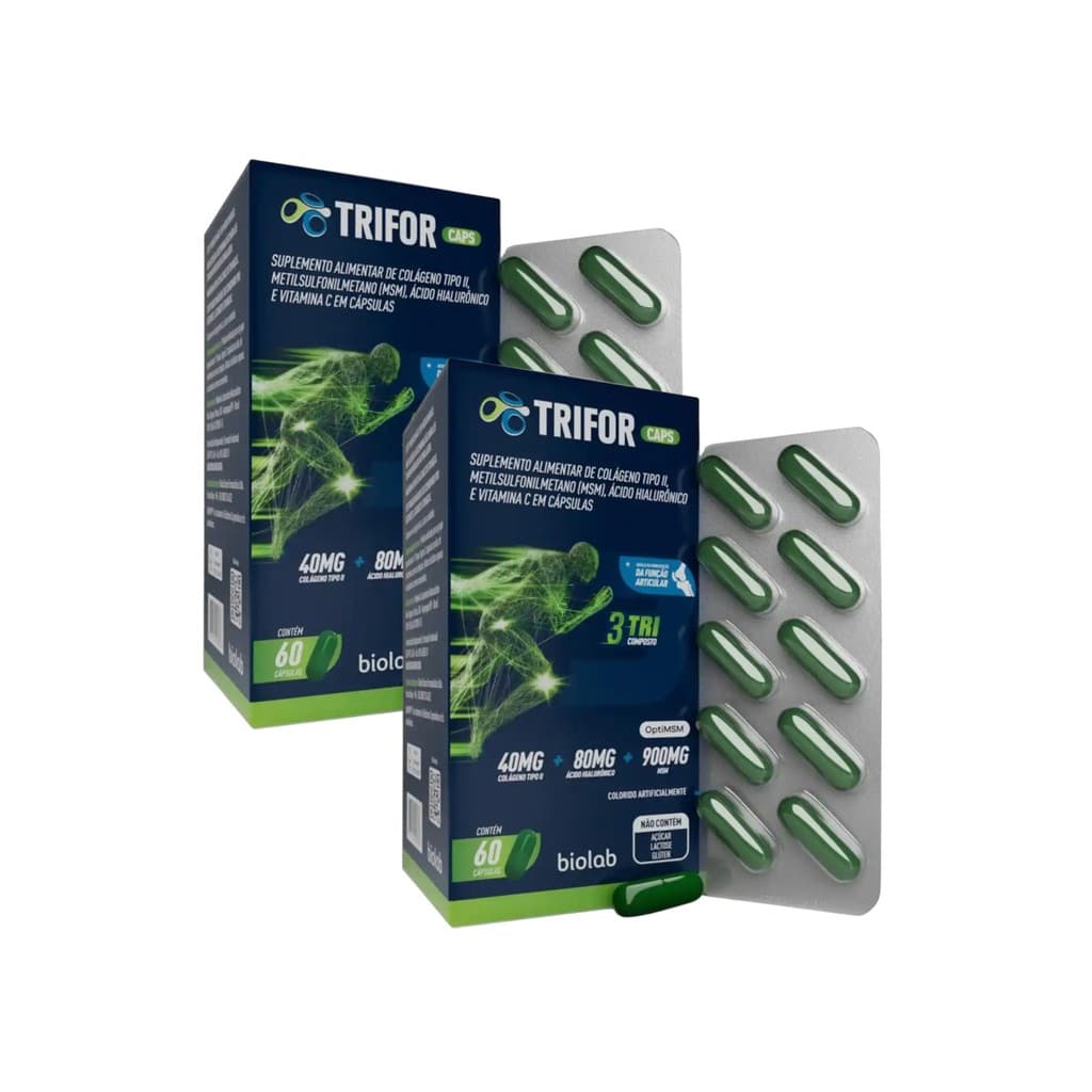 Kit com 2 Suplemento Alimentar Trifor Caps 60 Cap
