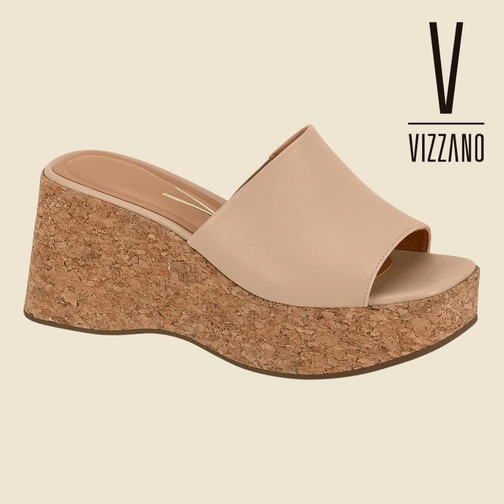 Tamanco Vizzano Feminino Original Lançamento Leve Cortiça Moda 6559.100