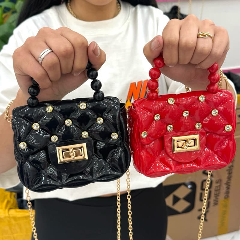 Bolsinha Infantil Mini Bag Blogueirinha Transversal Pérolas