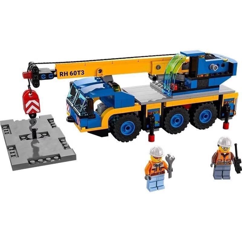 Lego blocos de construção 60324 guindaste portátil cidade série guindaste educacional menino montado brinquedo presente