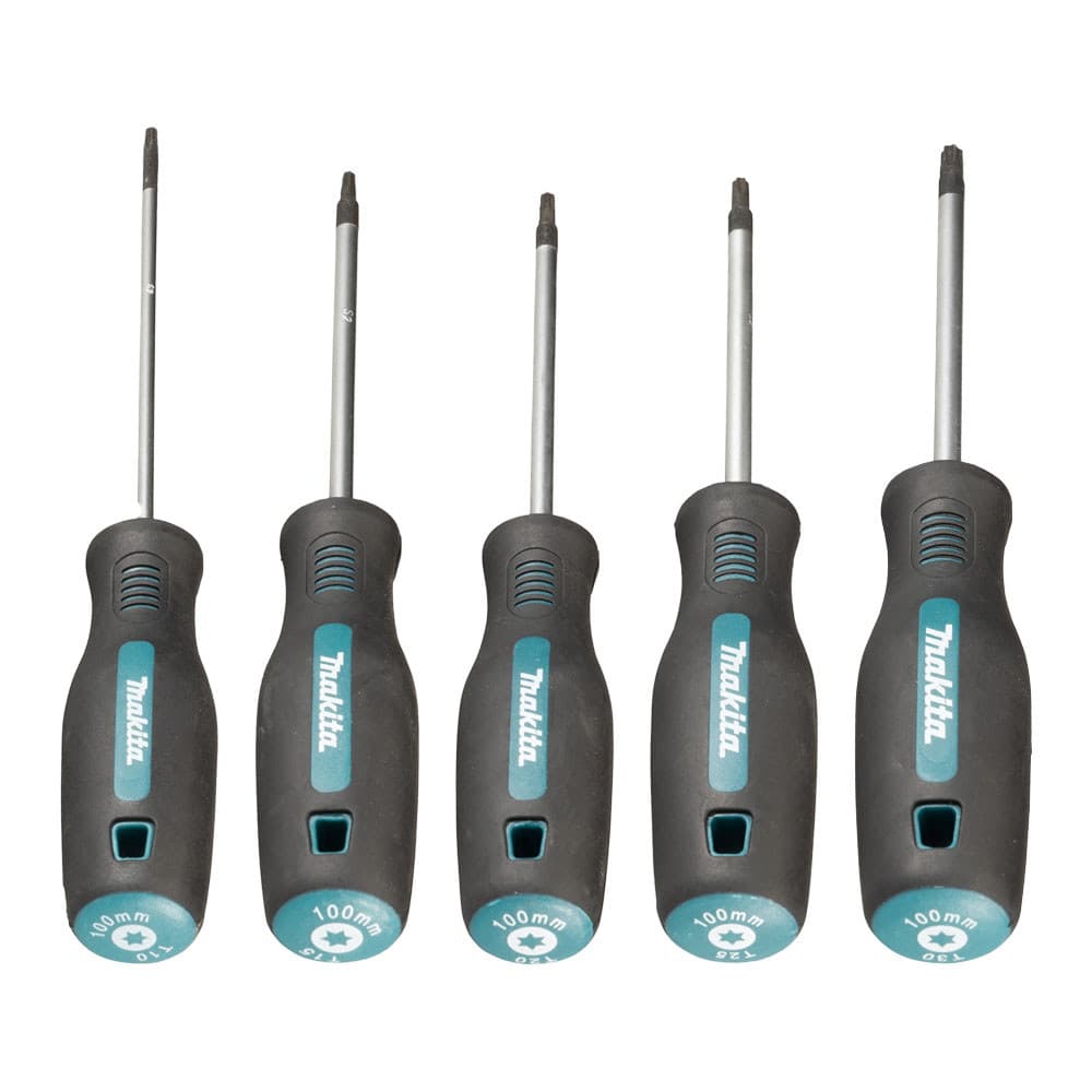 Kit Chaves Torx Magnéticas MAKITA  T10 / T15 / T20 / T25 / T30 (100 mm)  5 Peças