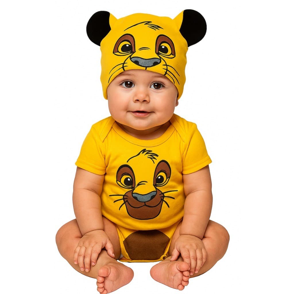 Body Bebê Infantil Mêsversário Temático Do rei Leão Super Confortável Promoção