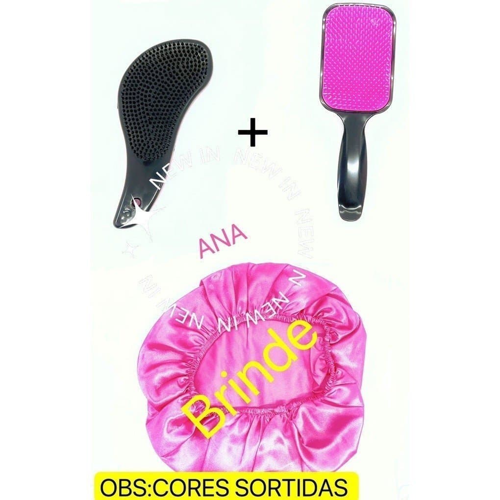 Kit De Escova Raquete + Escova Magica +Touca Cetim-INLIS ANA