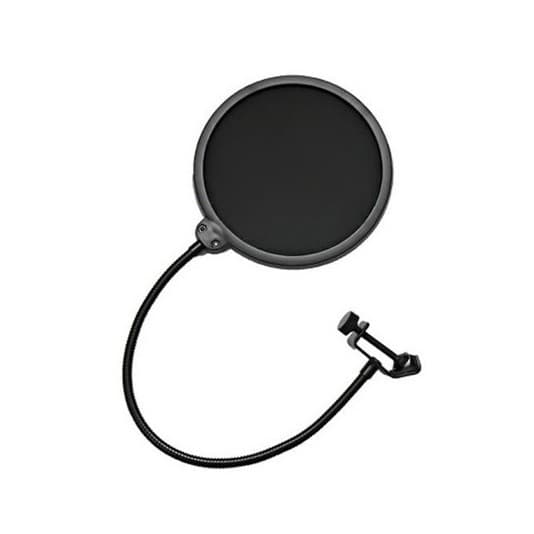 Pop Filter Tela Anti Sopro para Microfone com Haste Flexível
