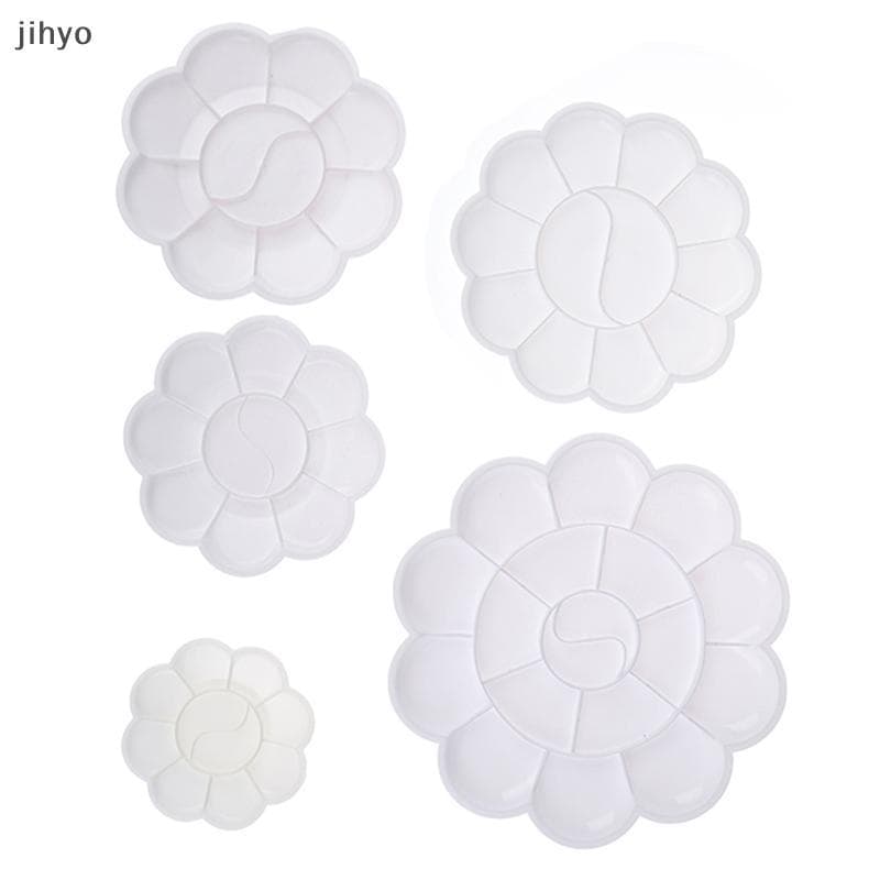 [jihyo] Paleta De Alternativas De Arte Bandeja De Pintura Artista Aquarela Plástico Pigmento