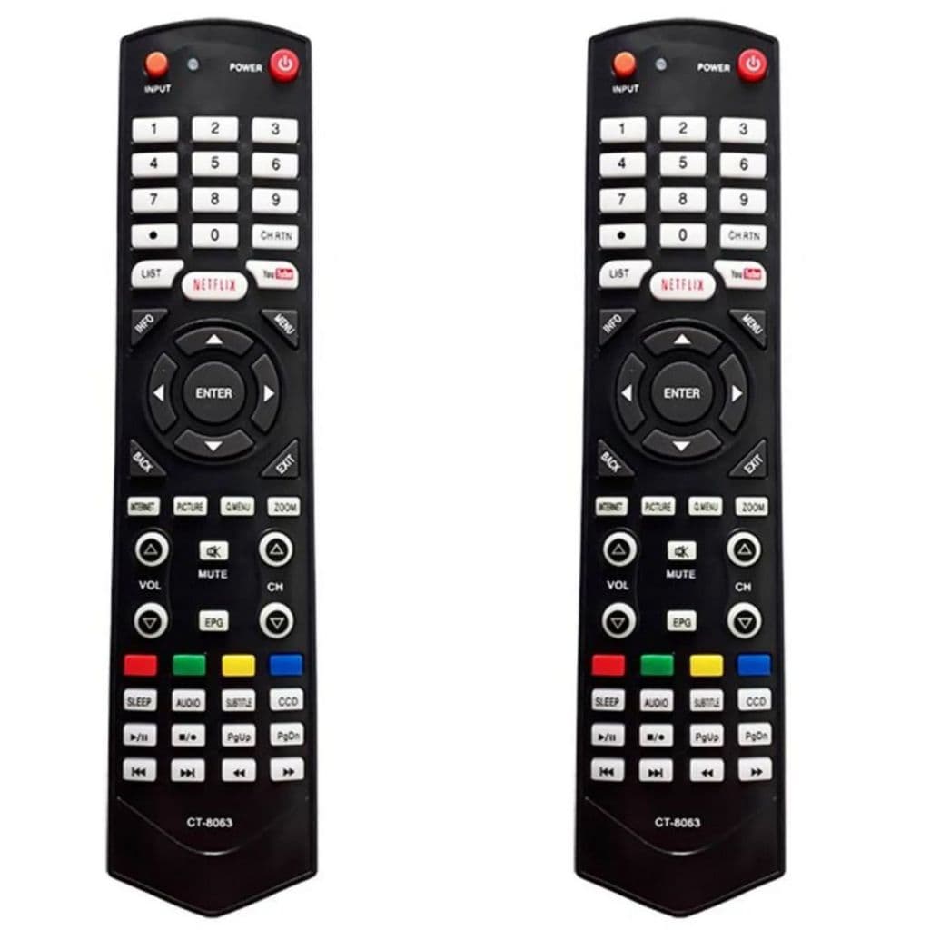 Oferta com 2 Controle Remoto Lelong compatível com TV lcd LED semp Toshiba CT8063