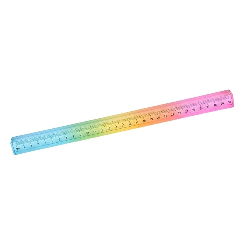Régua Medição Geométrica blg 30CM Reta Mistura Cores Acrílicas Transparentes Escala Clara Para Design