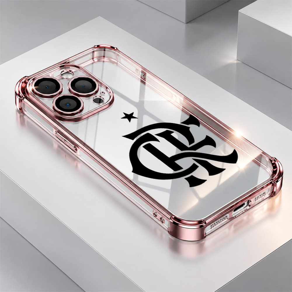 Alta Cristal E Não Amarela Capinha Capa Para IPhone 17 Pro Max 13 11 15 14 12 Normal 16 16e Air Flamengo Logo Print