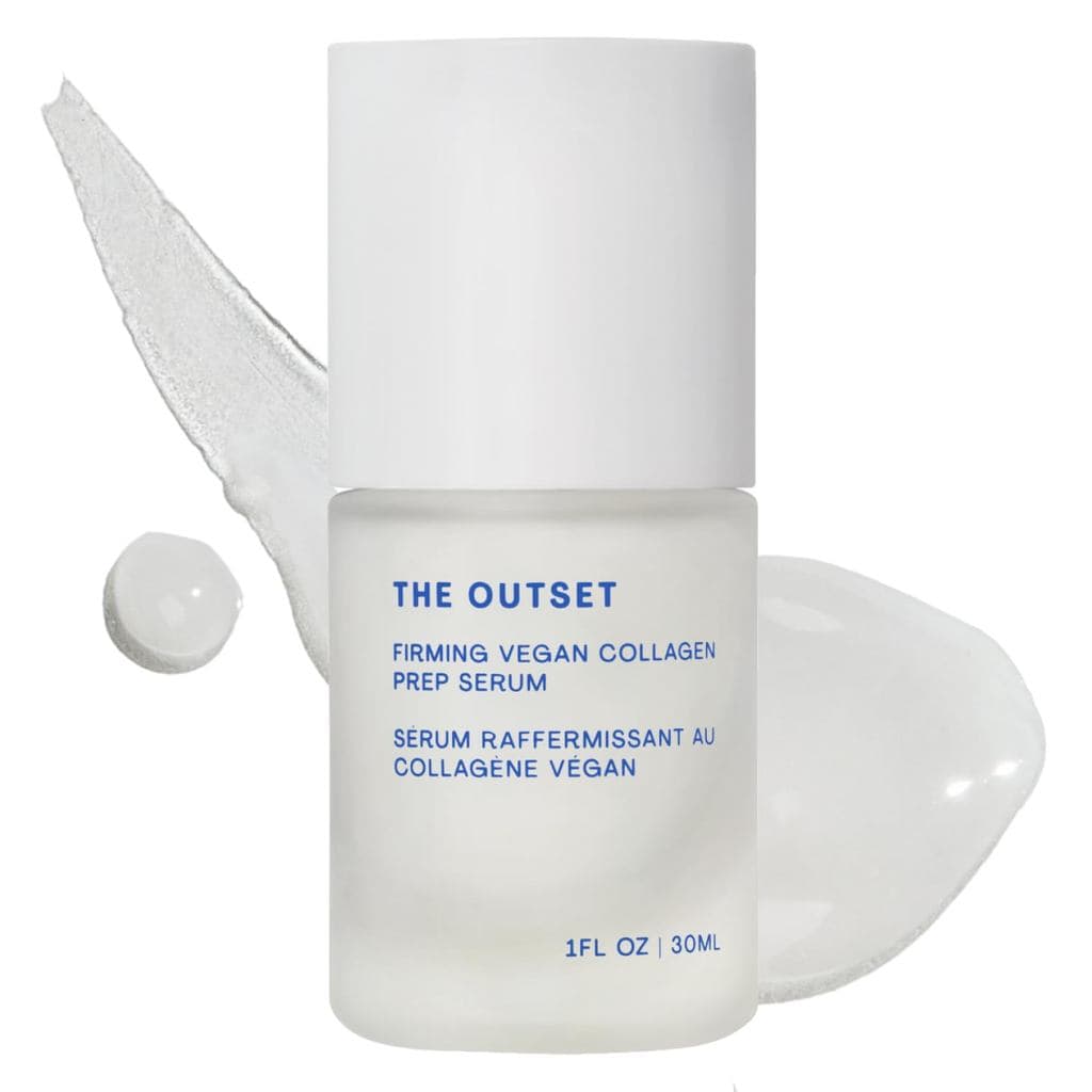 The Outset Sérum Facial Firmador de Colágeno Vegano, Sérum Facial Hidratante e Preenchedor, Sérum Não Pegajoso para Prep