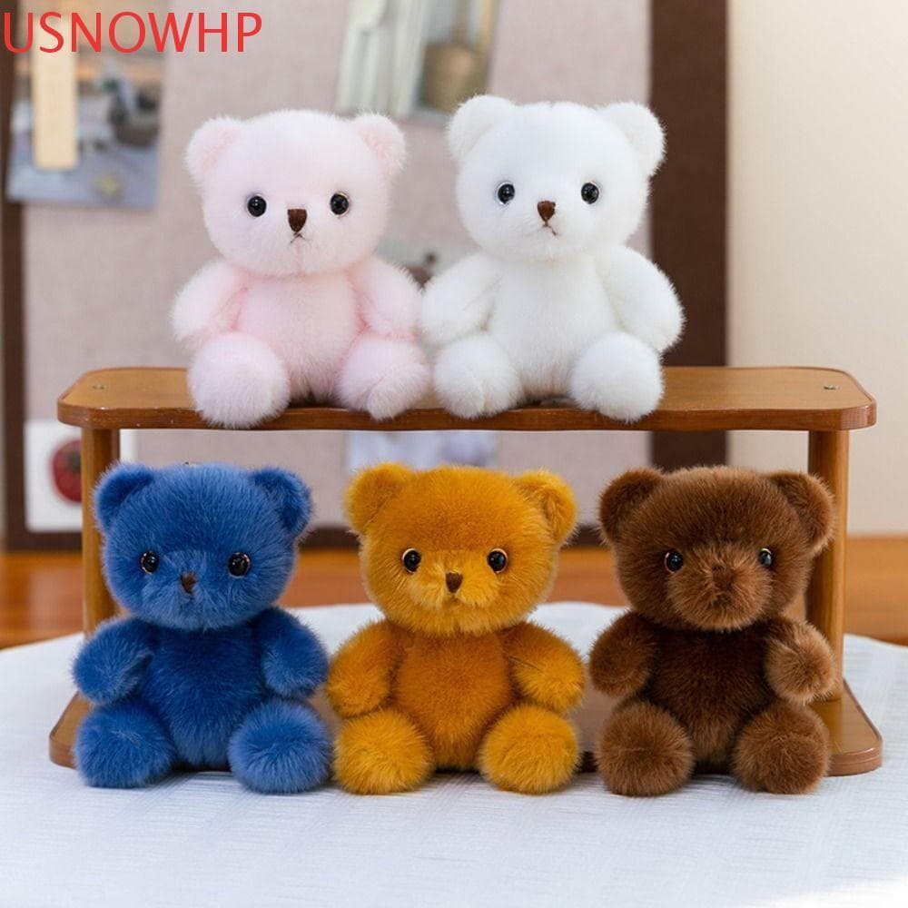 Chaveiro De Pelúcia USNOWHP Little Bear , Enfeites De Urso Realista De Algodão PP , Brinquedo Kawaii
