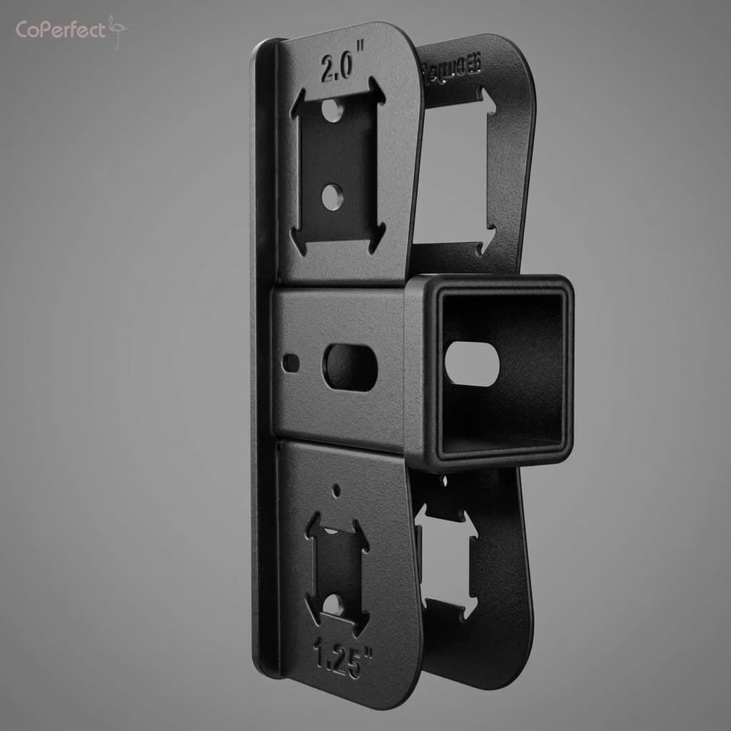 300LBS Montagem Na Parede Reboque Engate Bicicleta Rack Receptor 2 Polegada Aço Carbono Resistente À Ferrugem Armazename