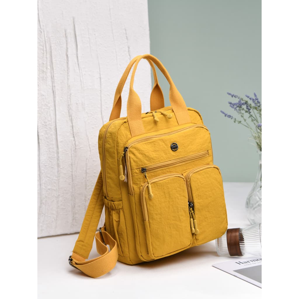 À prova dwaterproof água pano de náilon Casual estilo simples mochila feminina grande capacidade Multi-bolso Commuter mo
