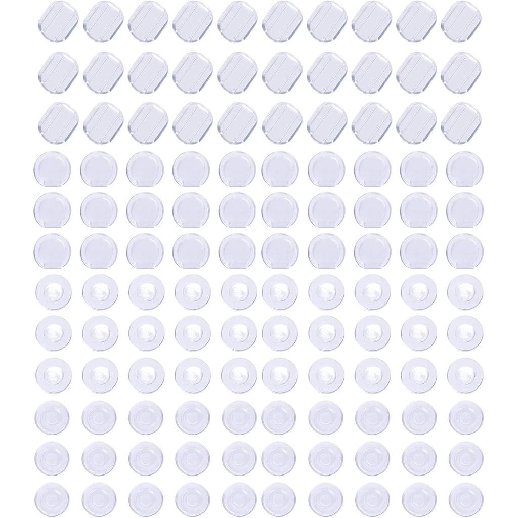 TOAOB 120 Peças, 4 Tamanhos, Almofadas de Silicone Transparente para Brincos, Confortáveis para Fechos de Brincos