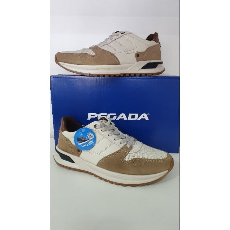 Pegada sapatênis masculino em couro Milk 112103
