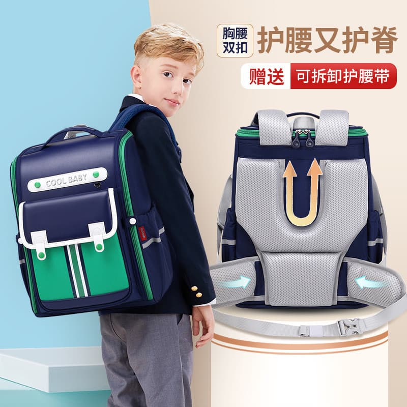 Mochila escolar para meninos, estudantes do ensino fundamental, um dois, três a sexta série, 2025, novo estilo, crianças