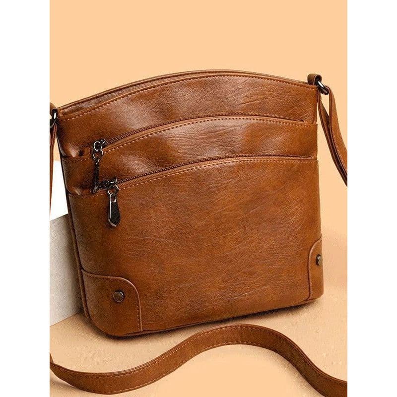 Influenciador novo estilo Multi-camada balde saco do mensageiro Retro bolsa de ombro moda All-Match multifuncional saco
