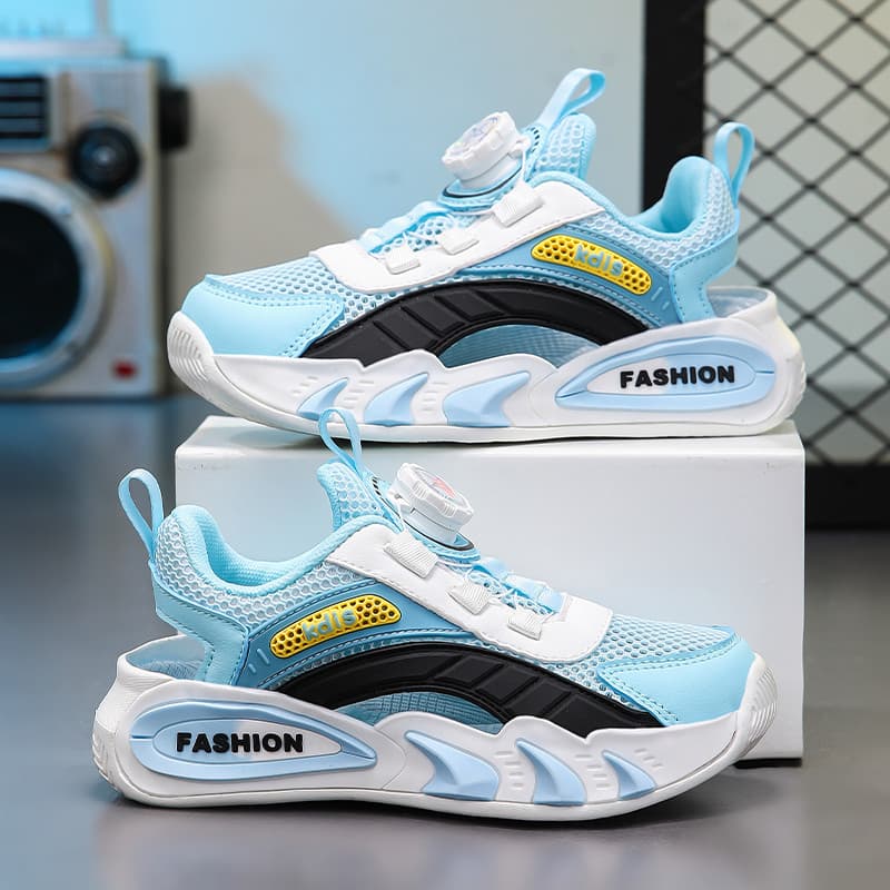 Meninos sandálias verão 2025 novo estilo oco respirável sapatos esportivos das crianças médio grande crianças meninos Ba