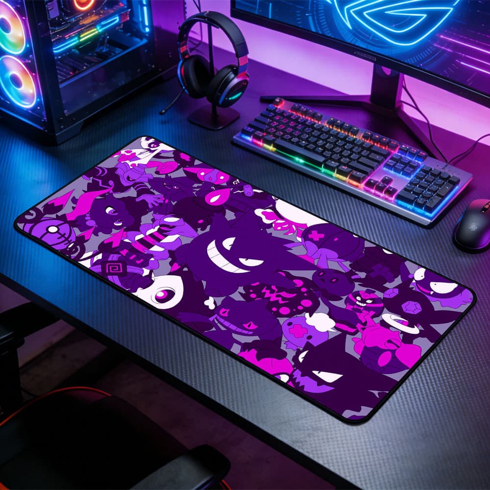 Mouse Pad Extra Longo 80x30cm Vários Modelos de Animes Populares Proteção de Mesa para Teclado e Mouse PC Notebook
