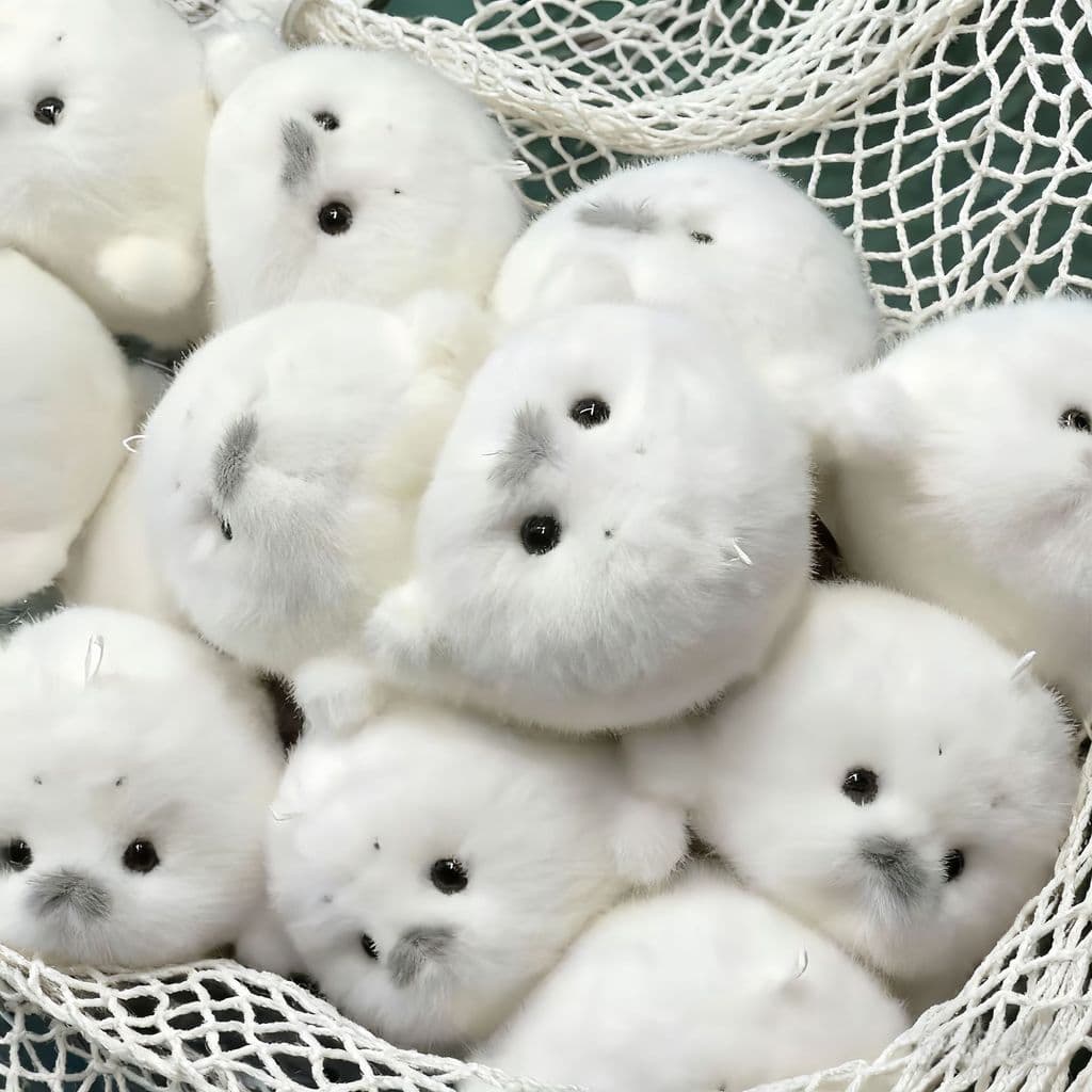 Brinquedo de Pelúcia Fofo de Foca Bebê, Boneco Realista de Foca do Oceano, Brinquedo de Pelúcia para Máquina de Garras F