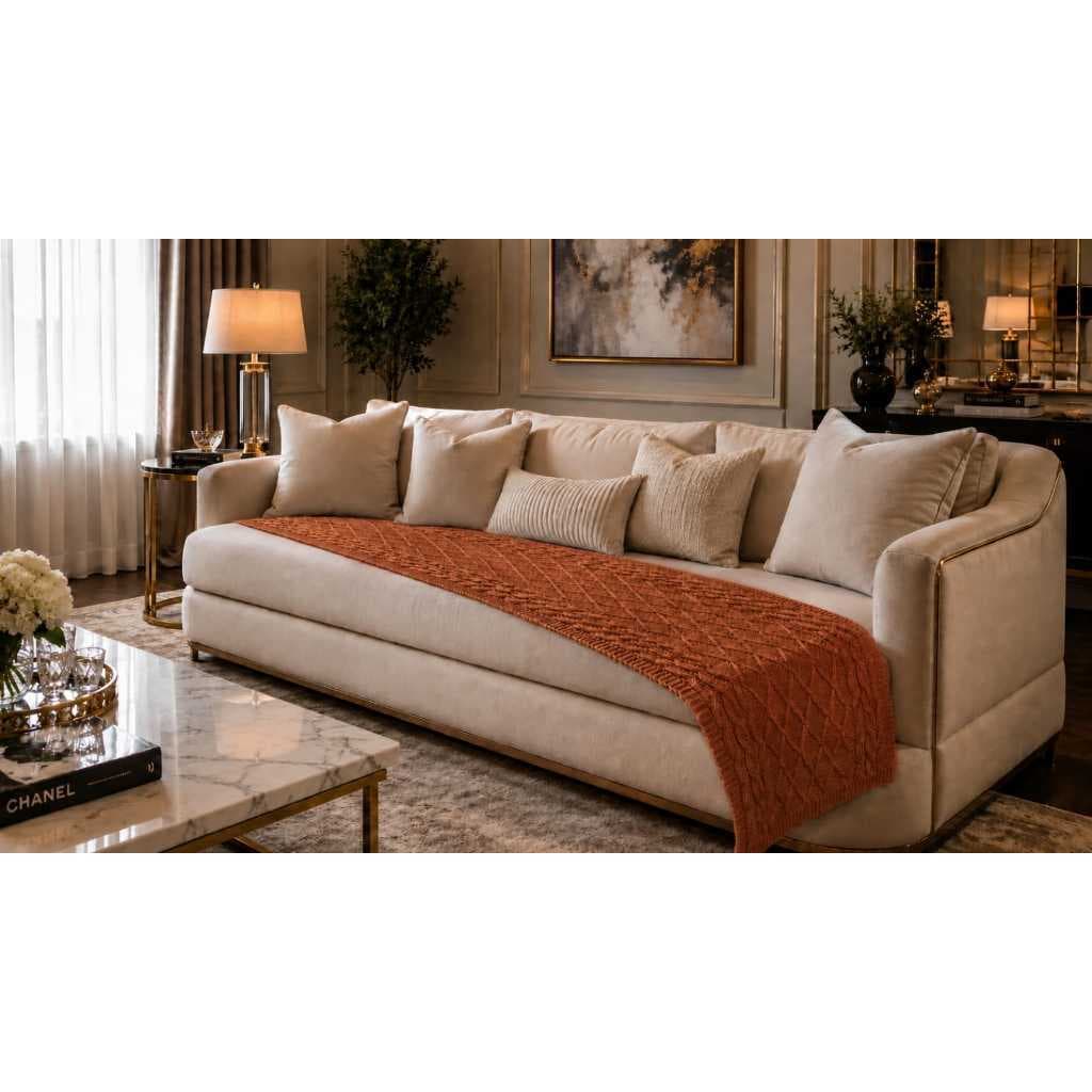 PESEIRA MANTA SOFA TRICOT CAMA CASAL QUEEM KING PREMIUM LUXO FOFINHO
