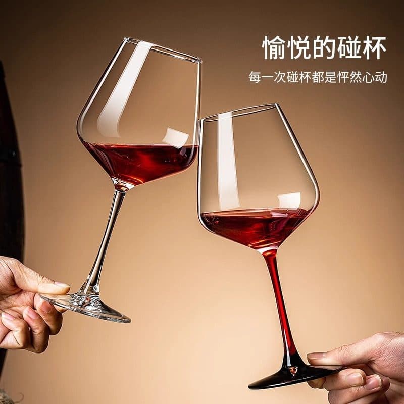 Conjunto de vidro de vinho tinto borgonha, barriga grande, vidro de cristal doméstico, taça de uva, criativo, grande dec