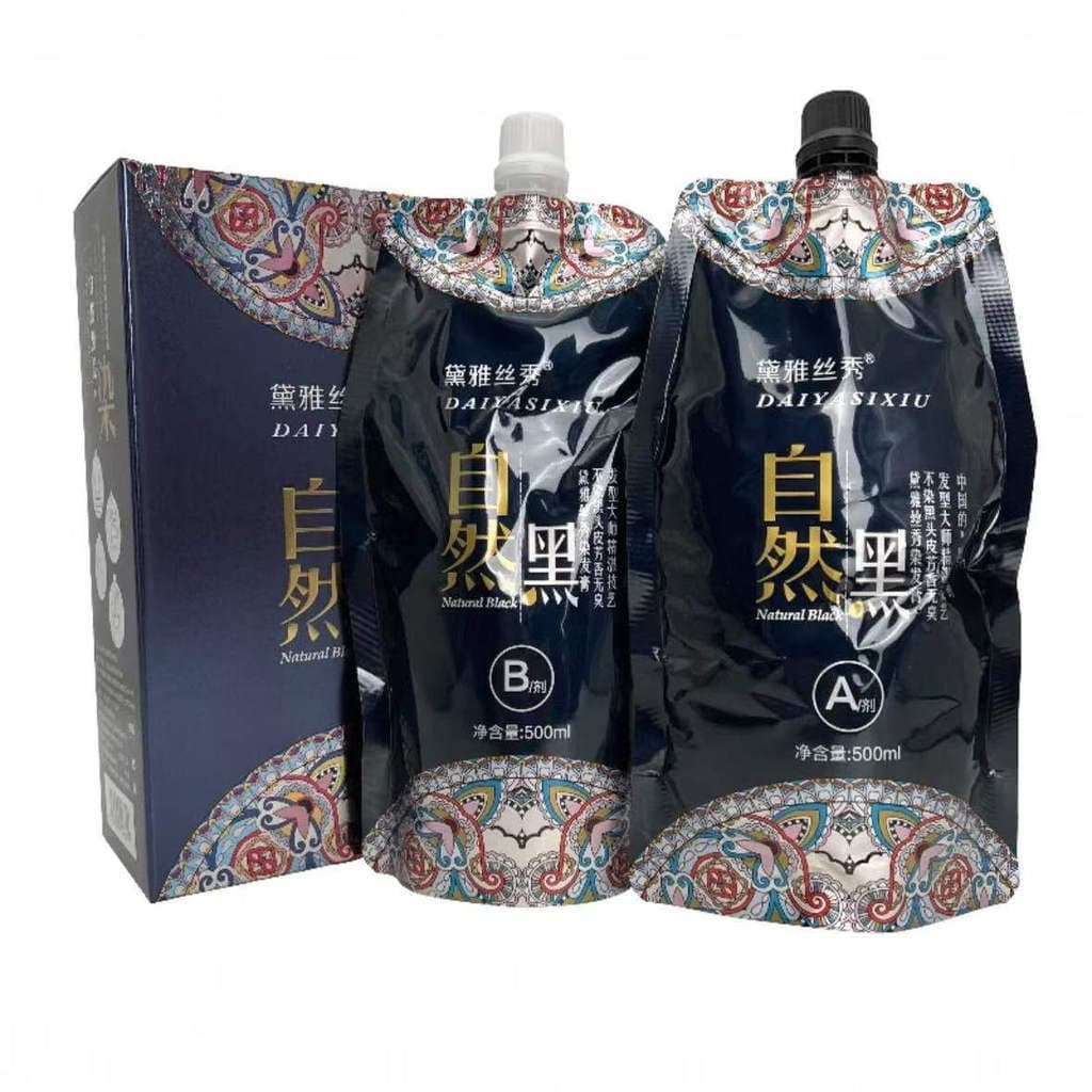 Kaixuan Daixiu estilo chinês tintura de cabelo Natural preto tintura de cabelo creme barbearia dedicado antiaderente cou