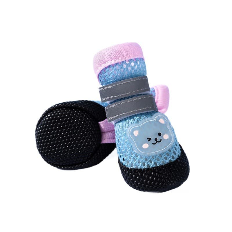 Cão desodorante sapatos verão antiderrapante respirável resistente ao desgaste sapatos para cães de estimação sola macia