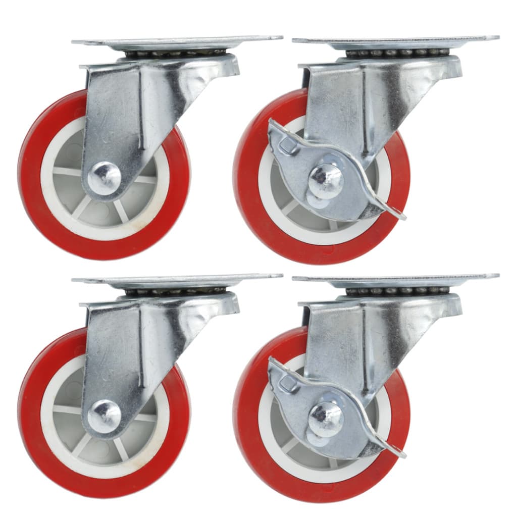Kit 4 Rodas Rodízios Giratório Reforçada Suporta Até 100 Kg