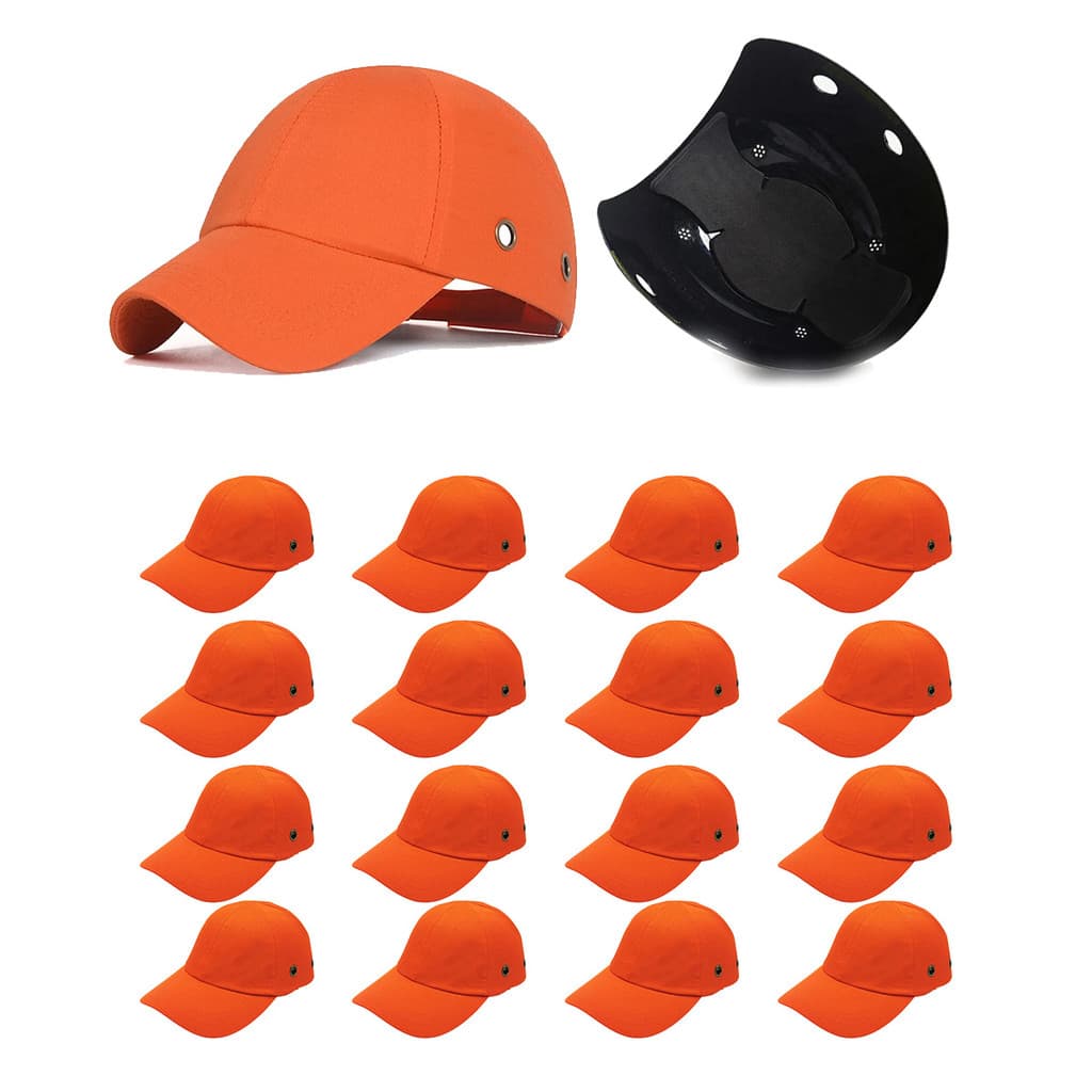 Bone com Capacete EPI Kit 16 Uni Obra Seguranca do Trabalho Casquete Trabalho Reparo Resistente Protecao