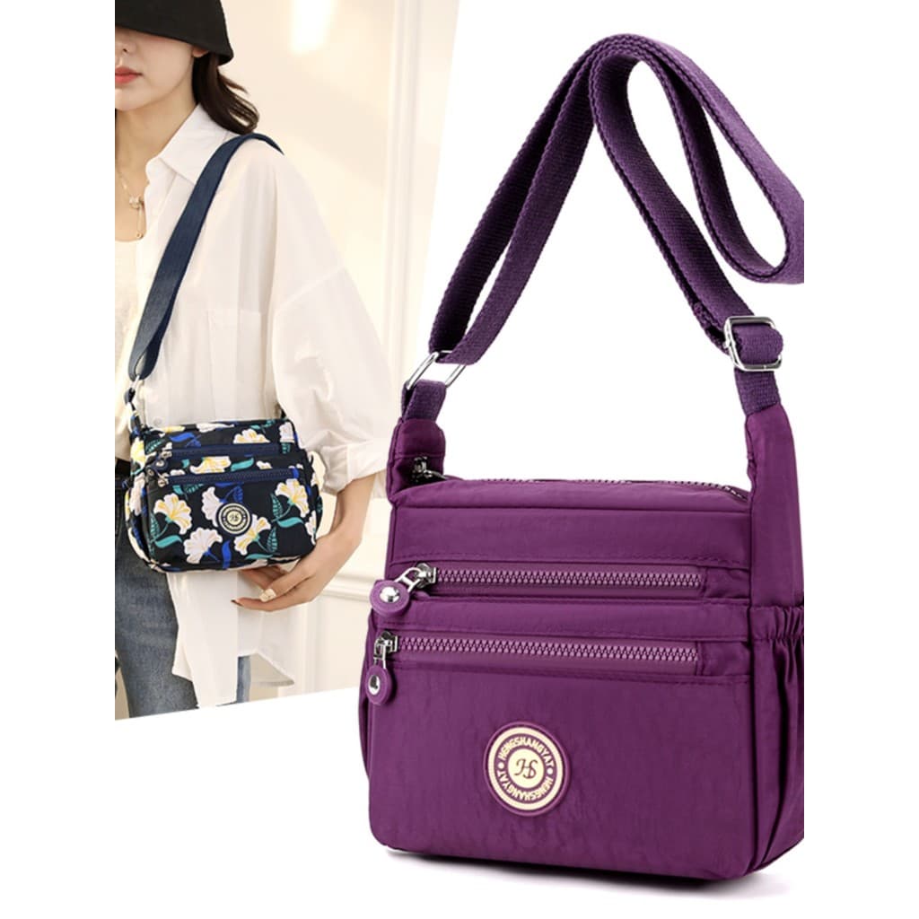 Oxford pano Multi-camada mãe de meia-idade saco 2024 novo estilo lona mensageiro saco feminino mãe-em