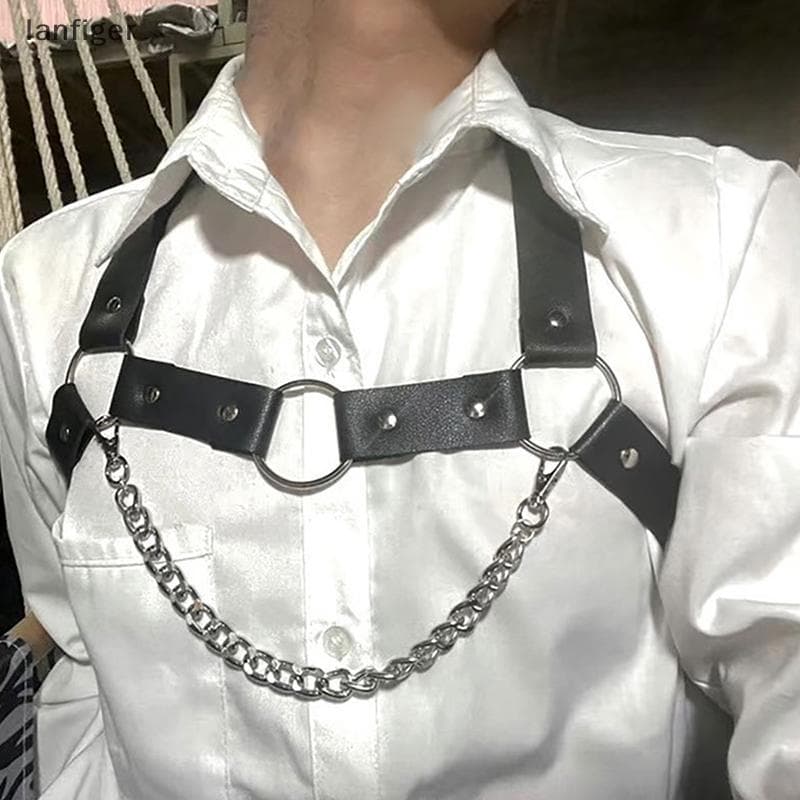 Diversão Masculina Sexo Peito Cinto De Couro Hipster Cinta Arnês Acessórios De Roupas