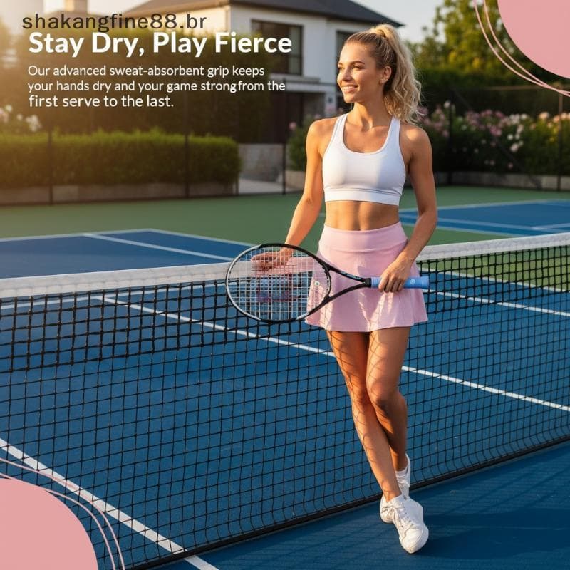SHBR 2 Pcs Tênis Raet Overgrip Faixa De Suor Respirável Fixação Firme Absorvente Badminton Grip Para Uso Diário .
