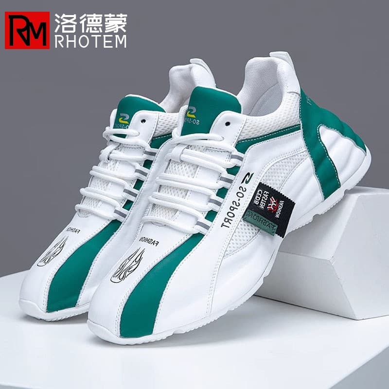 Marca de alta qualidade masculina couro genuíno esportes sapatos casuais 2026 novo estilo na moda tamanho grande costura