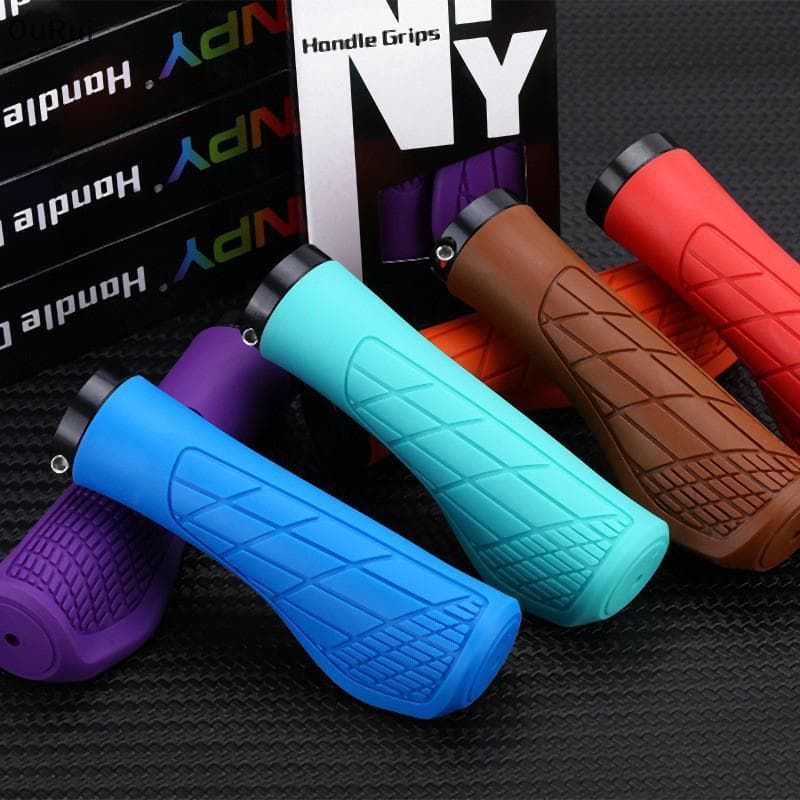 [B & C] 1 Par De Punhos De Bicicleta À Prova De Choque , Capa Antiderrapante Para Guidão , Ergonômicos Ciclismo Borracha